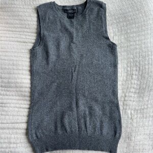 Bloomingdale's Gray Cashmere Sweater Vest XS